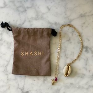 Shashi Caroline Gold Shell Necklace